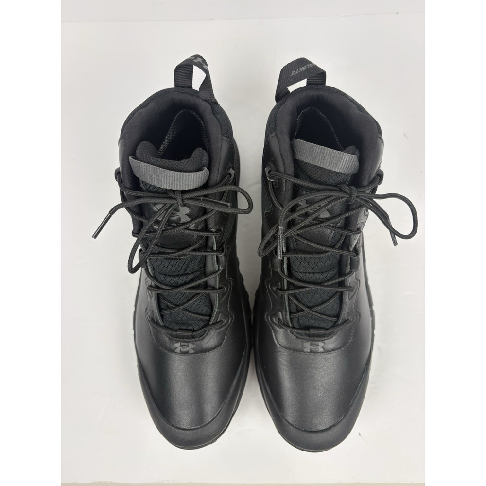 NWOT Under Armour Micro G Valsetz Mid Black Tactical Stormproof Boots Men's 12 - Picture 7 of 15